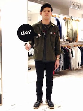 「COOTIE PRODUCTIONS（クーティープロダクションズ）のアイテム」を使った、tinyworldさん（メンズ・180cm）の春コーディネート