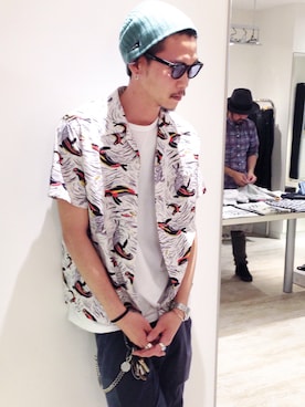 「COOTIE PRODUCTIONS（クーティープロダクションズ）のアイテム」を使った、tinyworldさん（メンズ・182cm）の夏コーディネート