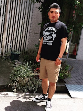 「COOTIE PRODUCTIONS（クーティープロダクションズ）のアイテム」を使った、tinyworldさん（メンズ・175cm）の夏コーディネート