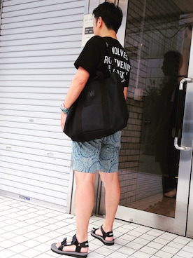 「ROTTWEILER（ロットワイラー）のアイテム」を使った、tinyworldさん（メンズ・175cm）の夏コーディネート