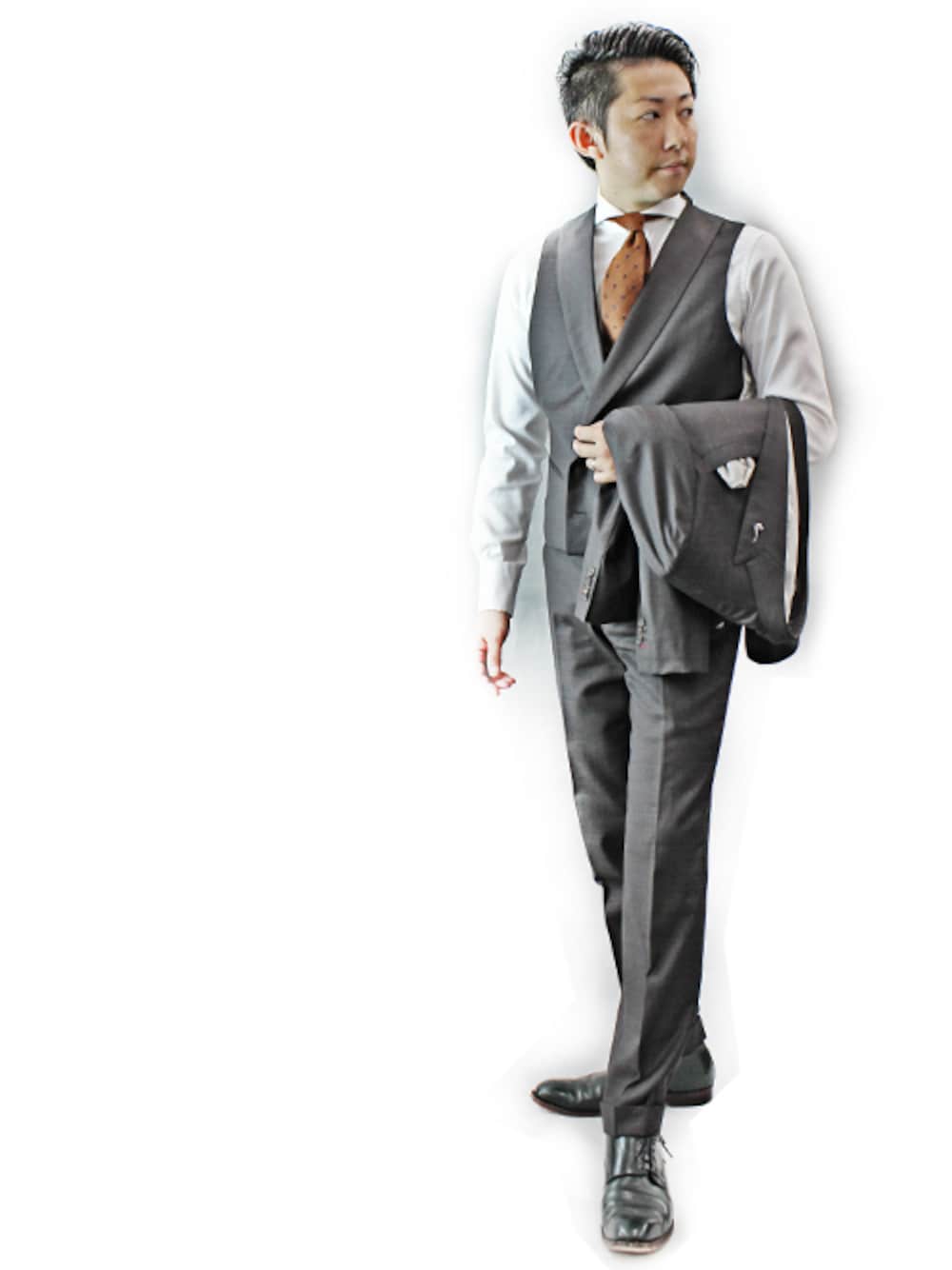 満足屋|スーツベストを使ったコーディネート - WEAR 満足屋|スーツベストを使ったコーディネート - WEAR