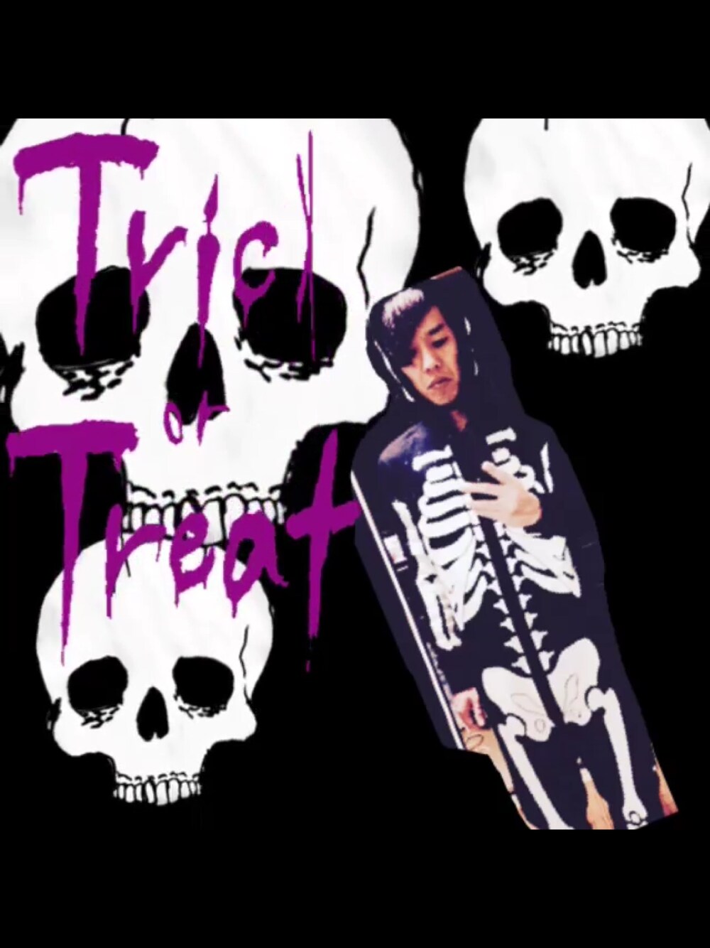 「halloween、ドクロ、WEAR HALLOWEEN 2015」｜「H&Mのアイテム（つなぎ/オールインワン、ブラック系）」を使った、Rockstar☆さん（メンズ・162cm）の秋コーディネートの1枚目の写真