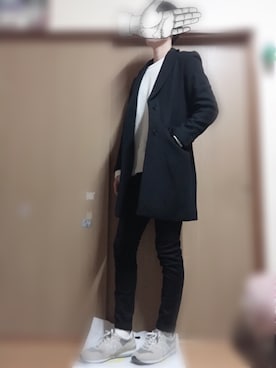 「BLISS POINT（ブリスポイント）のアイテム（ジャケット/アウター）」を使った、as.さん（メンズ・180cm）の冬コーディネート