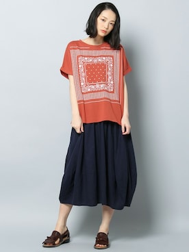 「CHIME（チャイム）のアイテム」を使った、chimeスタッフさん（レディース・165cm）の春コーディネート