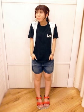 「LEE」｜chimeスタッフさん（レディース・150cm）の春コーディネート
