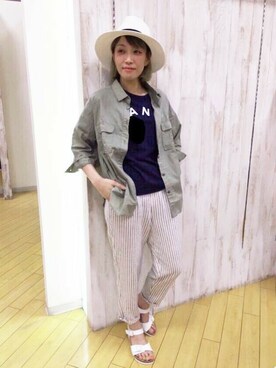 chimeスタッフさん（レディース・158cm）の春コーディネート