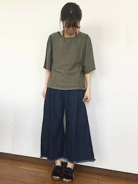 「CHIME（チャイム）のアイテム」を使った、chimeスタッフさん（レディース・158cm）の春コーディネート