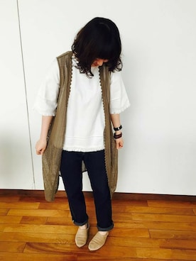 「CHIME（チャイム）のアイテム」を使った、chimeスタッフさん（レディース・154cm）の春コーディネート