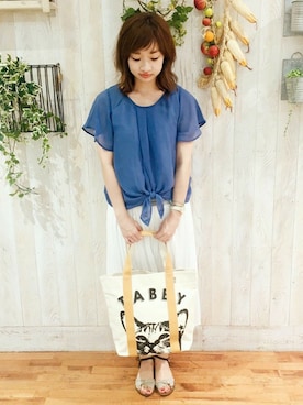 chimeスタッフさん（レディース・162cm）の夏コーディネート