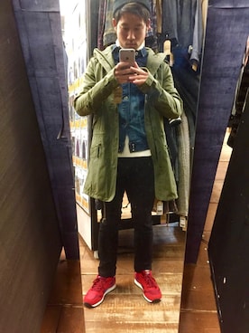 「FACTOTUM（ファクトタム）のアイテム（デニムジャケット）」を使った、kamada ®️yusuke⊿さん（メンズ・163cm）の秋コーディネート