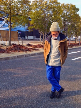 「NOR'EASTERLY（ノアイースターリー）のアイテム」を使った、ムーンダンスさん（メンズ・173cm）の冬コーディネート