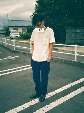 「yohaku（ヨハク）のアイテム」を使った、ムーンダンスさん（メンズ・173cm）の秋コーディネート