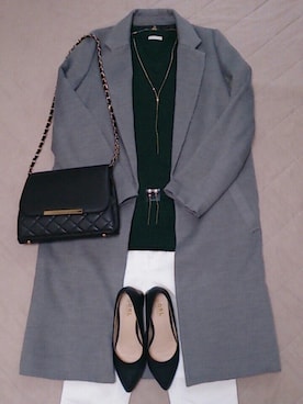 「GRL（グレイル）のアイテム（ピアス（両耳用））」を使った、na-lanさん（レディース・170cm）の秋コーディネート