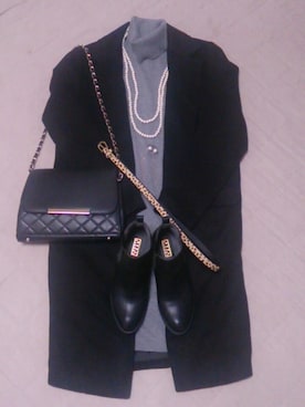 「GRL（グレイル）のアイテム（ピアス（両耳用））」を使った、na-lanさん（レディース・170cm）の冬コーディネート