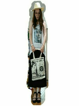 「ミックス巻き」｜na-lanさん（レディース・170cm）の夏コーディネート