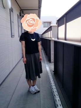 「ノスタルジア」｜「アイテム（Tシャツ/カットソー）」を使った、*nishi*さん（レディース・153cm）の夏コーディネート