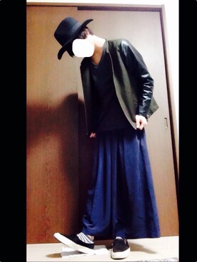 「だぼだぼ」｜「アイテム（ブルゾン）」を使った、Yutaさん（メンズ・170cm）の秋コーディネート