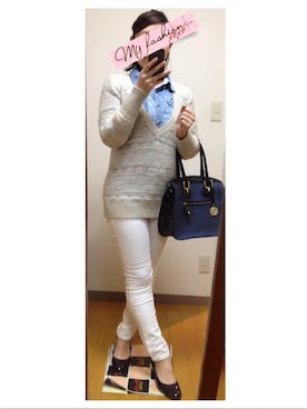 ミエさん（レディース・154cm）の春コーディネート