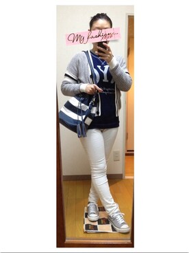 ミエさん（レディース・154cm）の春コーディネート