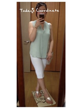 ミエさん（レディース・154cm）の夏コーディネート