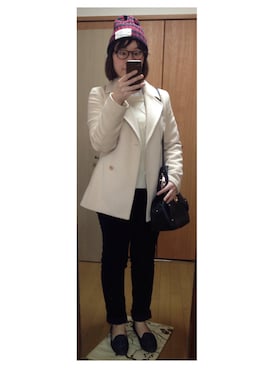 「Soareak（ソアリーク）のアイテム（バッグ）」を使った、ミエさん（レディース・154cm）の秋コーディネート