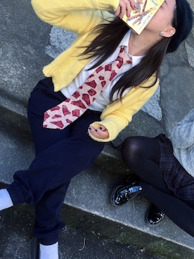 「KATHARINE HAMNETT LONDON （キャサリンハムネットロンドン）のアイテム（ネクタイ）」を使った、hiyoriさん（レディース・148cm）の秋コーディネート