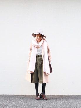鹿露君さん（レディース・163cm）の冬コーディネート