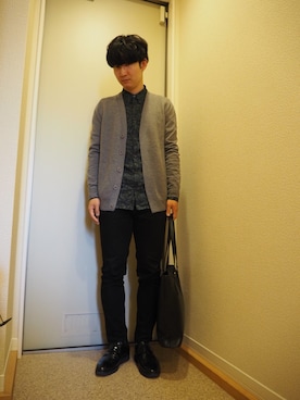 「DRIES VAN NOTEN（ドリスヴァンノッテン）のアイテム（バッグ）」を使った、shimatakoさん（メンズ・168cm）の春コーディネート
