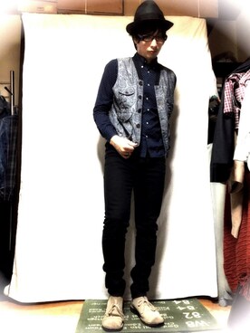 「Universal Works（ユニバーサルワークス）のアイテム（トップス）」を使った、tさん（メンズ・175cm）の春コーディネート