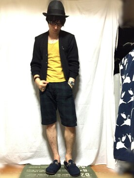 「TROY（トロイ）のアイテム」を使った、tさん（メンズ・175cm）の夏コーディネート