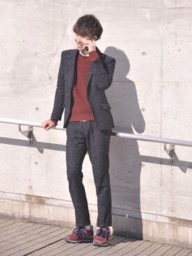 シノハラ テツヤさん(メンズ・173cm)の春コーディネート