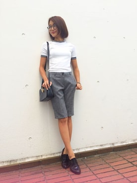 「STYLE DELI（スタイルデリ）のアイテム（パンツ）」を使った、Rieさん（レディース・158cm）の夏コーディネート