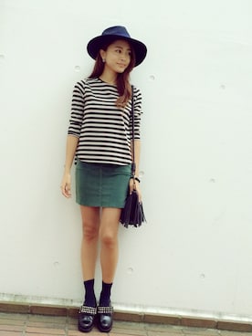 「STYLE DELI（スタイルデリ）のアイテム（バッグ）」を使った、Rieさん（レディース・158cm）の秋コーディネート