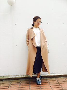 「STYLE DELI（スタイルデリ）のアイテム（スウェット）」を使った、Rieさん（レディース・158cm）の秋コーディネート