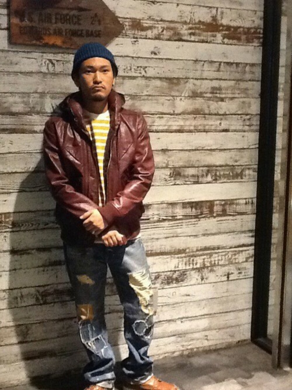 AVIREX】B-15 CUSTOM LEATHER JACKET