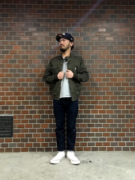 「TYPE BLUE（タイプブルー）のアイテム」を使った、Urusidairaさん（メンズ・166cm）の冬コーディネート