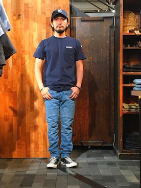 「TYPE BLUE（タイプブルー）のアイテム（パンツ）」を使った、Urusidairaさん（メンズ・166cm）の夏コーディネート