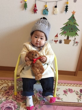 Kanon❁Rikoさん(キッズ・70cm)の冬コーディネート