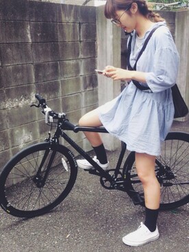 ワンピース ドレスを使った クロスバイク の人気ファッションコーディネート Wear