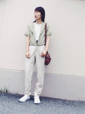 「VICKY（ビッキー）のアイテム（その他）」を使った、くぼたれんさん（レディース・167cm）の夏コーディネート