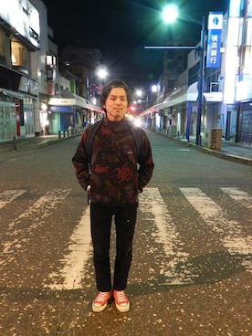「アイテム（バングル/リストバンド）」を使った、RYOJI IWAKIさん（メンズ・163cm・20代）の秋コーディネート