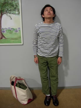 「アイテム（バングル/リストバンド）」を使った、RYOJI IWAKIさん（メンズ・163cm・20代）の秋コーディネート