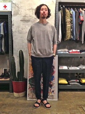 「へザー」｜kitazawaさん（メンズ・175cm）の夏コーディネート