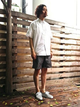 「made in standard （メイドインスタンダード）のアイテム」を使った、kitazawaさん（メンズ・175cm）の夏コーディネート