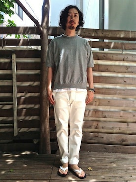 「へザー」｜kitazawaさん（メンズ・175cm）の夏コーディネート