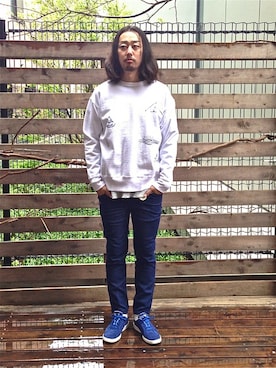 「C.E.L.STORE（セルストア）のアイテム（シューズ）」を使った、kitazawaさん（メンズ・175cm）の春コーディネート