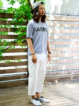 「made in standard （メイドインスタンダード）のアイテム」を使った、kitazawaさん（メンズ・175cm）の夏コーディネート