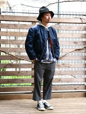 「C.E.L.STORE（セルストア）のアイテム（ジャケット/アウター）」を使った、kitazawaさん（メンズ・175cm）の冬コーディネート