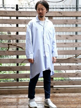「ジャージーパンツ」｜「アイテム（ダウンジャケット/コート）」を使った、kitazawaさん（メンズ・175cm）の冬コーディネート