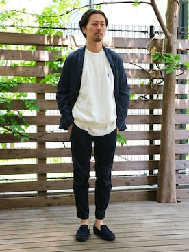 「C.E.L.STORE（セルストア）のアイテム（シューズ）」を使った、kitazawaさん（メンズ・175cm）の春コーディネート